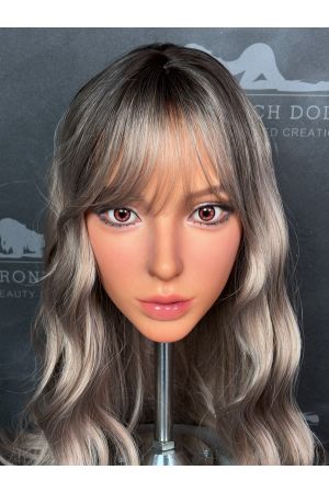 Irontech Realistic Makeup Practice Mannequin Head No.47, Wig Display & Styling Training Model ideal for wig styling, product photos, tutorials, and display setups