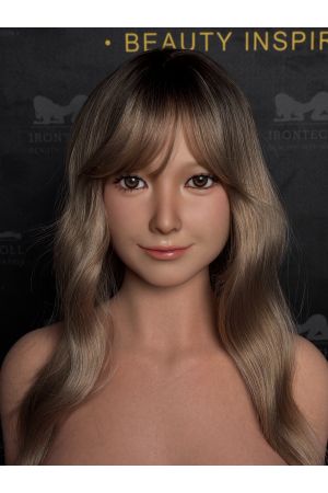 Irontech Realistic Makeup Practice Mannequin Head No.50A1, Wig Display & Styling Training Model ideal for wig styling, product photos, tutorials, and display setups