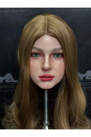 Irontech Realistic Makeup Practice Mannequin Head No.29, Wig Display & Styling Training Model ideal for wig styling, product photos, tutorials, and display setups