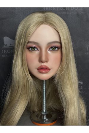 Irontech Realistic Makeup Practice Mannequin Head No.40, Wig Display & Styling Training Model ideal for wig styling, product photos, tutorials, and display setups